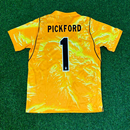 Jordan Pickford England Goalkeeper 2026 World Cup Yellow Football Jersey