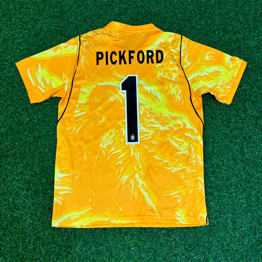 Jordan Pickford England Goalkeeper 2026 World Cup Yellow Football Jersey