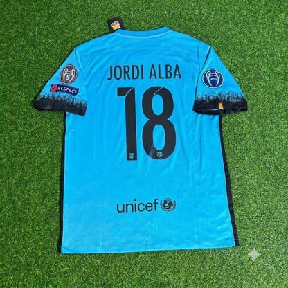 Jordi Alba Barcelona 2015/2016 Retro Football Jersey