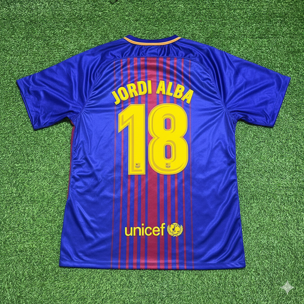 Maillot de football de Jordi Alba (n° 18) - FC Barcelone, saison 2017/2018