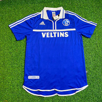 Jörg Böhme Schalke 04 2000–2002 Heim Retro Fußballtrikot Blau