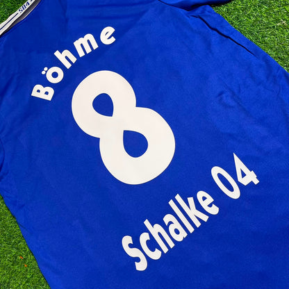 Jörg Böhme Schalke 04 2000–2002 Heim Retro Fußballtrikot Blau