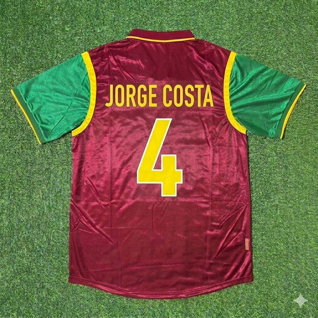 Jorge Costa #4 Portugal 1998 World Cup Retro Jersey