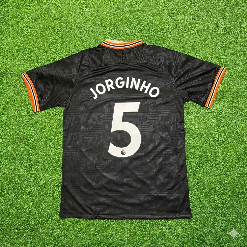 Jorginho 5- Chelsea 2019/2020 Away Black Retro Football Jersey Kit