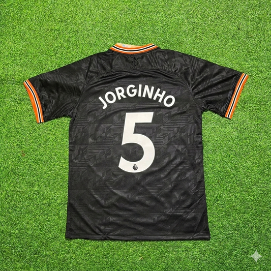 Jorginho 5- Chelsea 2019/2020 Away Black Retro Football Jersey Kit