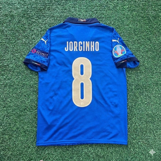 Jorginho #8 Italy EURO 2020 Final Retro Soccer Jersey – | Trikot | Maillot Soccer Shirt