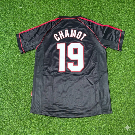 José Chamot #19 AC Milan 1998-1999 Black Retro Football Jersey