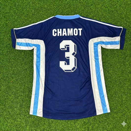 José Chamot #3 Argentina 1998 World Cup Blue Retro Football Jersey