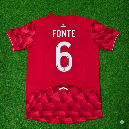 José Fonte #6 LOSC Lille Home Football Retro Jersey