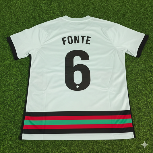 Jose Fonte Portugal EURO 2020 Retro Away Football Jersey