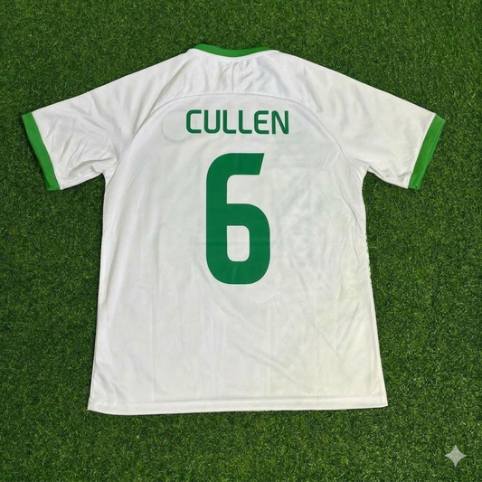 Josh Cullen 6- Ireland Vintage Special Edition White Football Jersey Kit