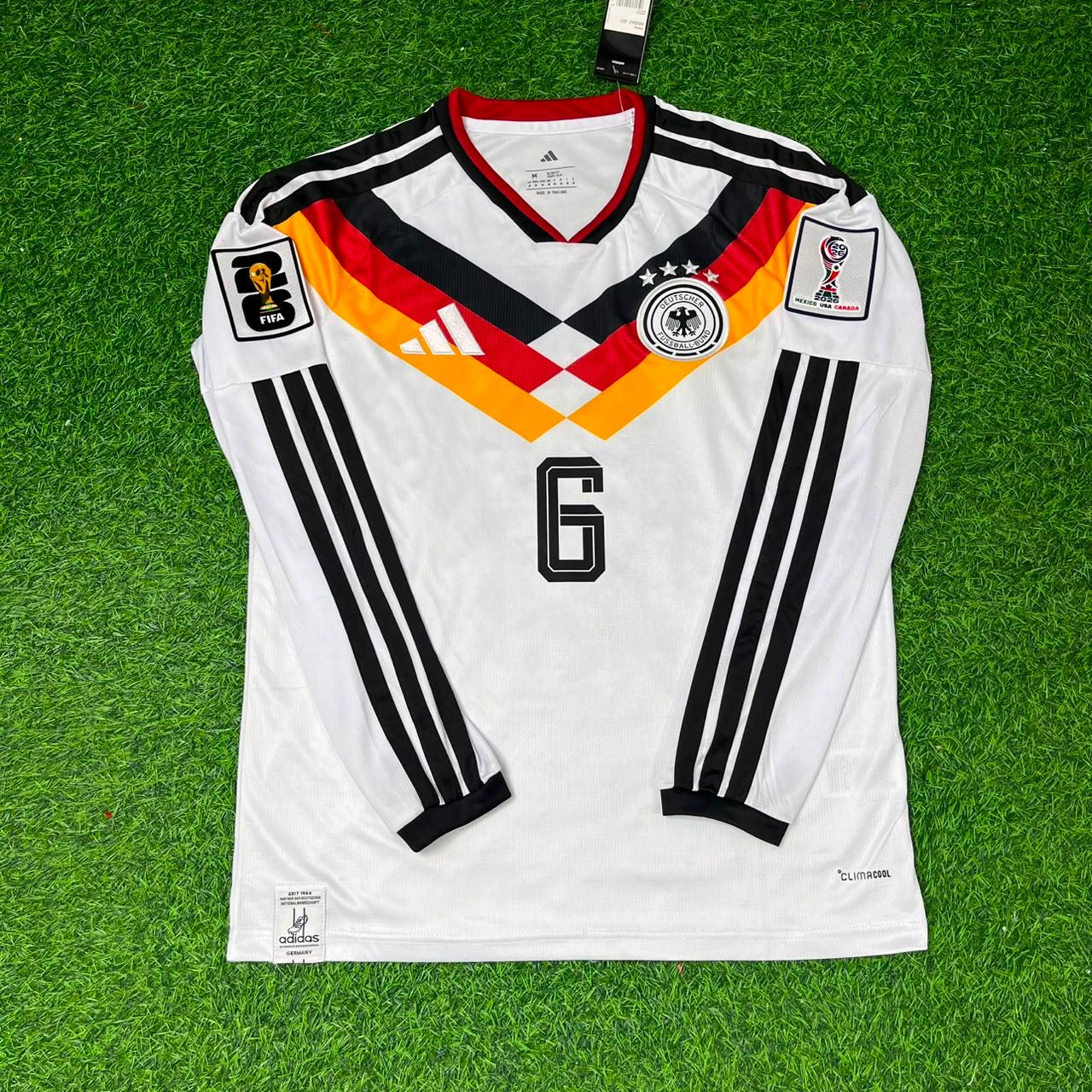 Joshua Kimmich #6 Germany 2026 World Cup Long Sleeve Home Football Jersey Kit