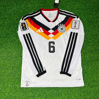 Joshua Kimmich #6 Germany 2026 World Cup Long Sleeve Home Football Jersey Kit
