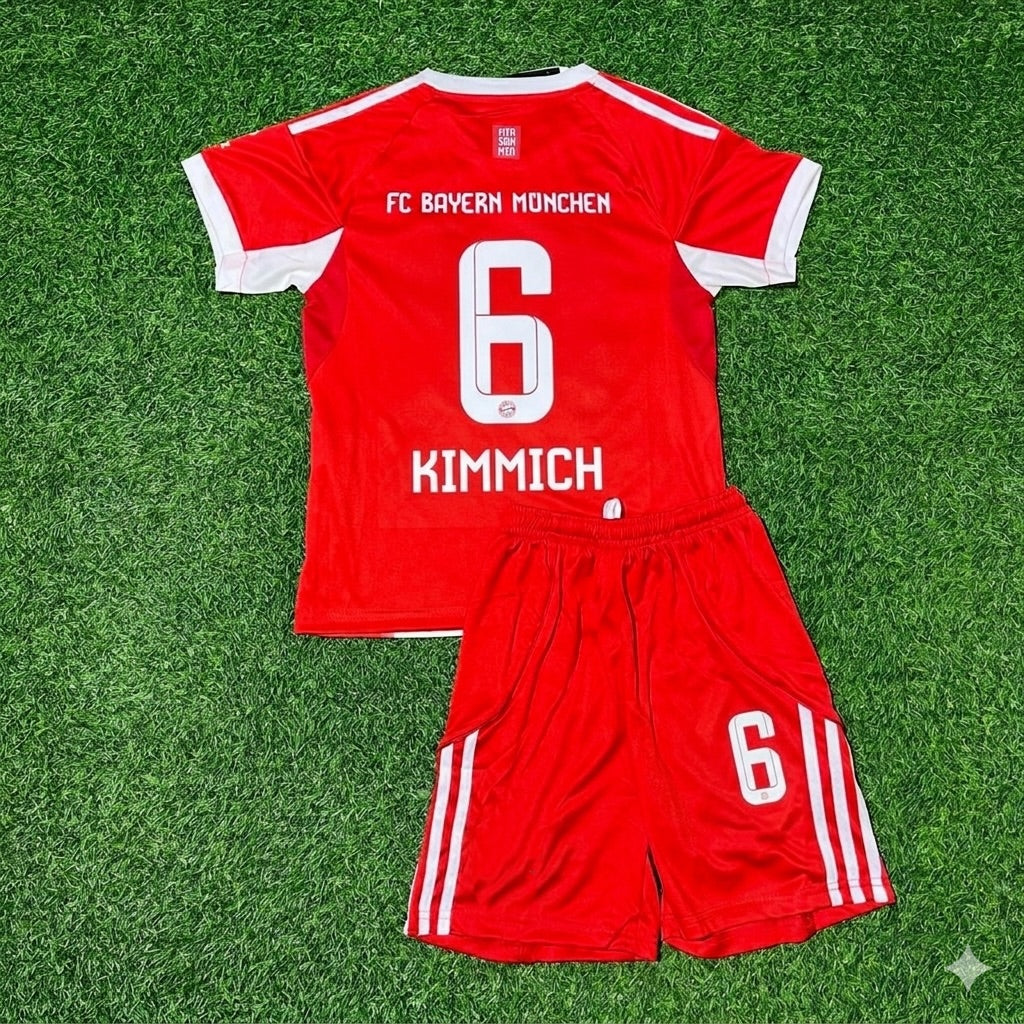 Joshua Kimmich #6 Bayern Munich Maillot de Foot Enfant Domicile Nouvelle Saison 2025/26