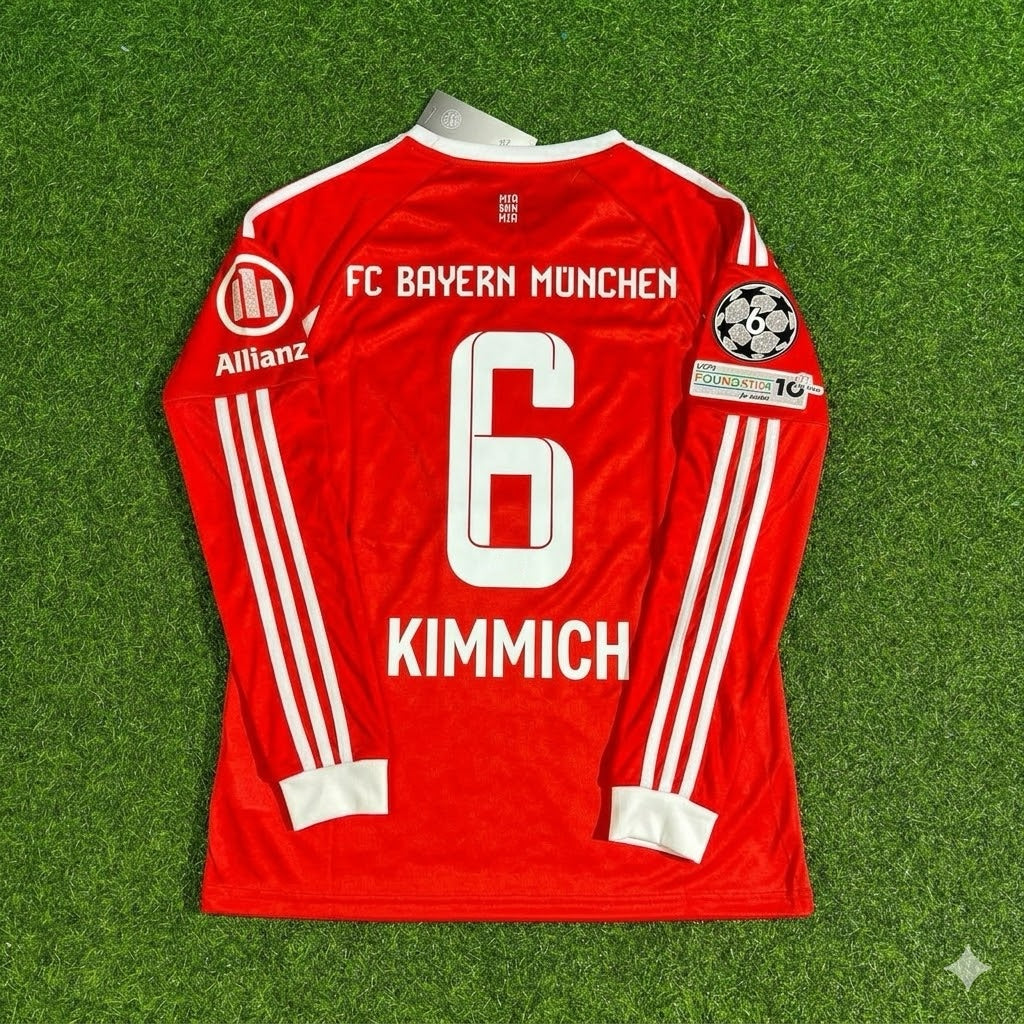 Joshua Kimmich #6 Bayern Munich 2026 Champions League Long Sleeve Football Jersey