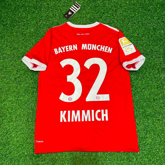 Joshua Kimmich Bayern Munich 2017-2018 Retro Home Jersey
