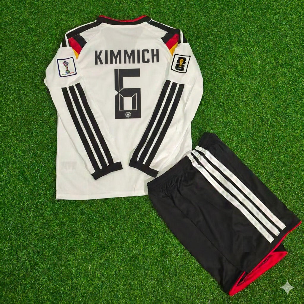 Joshua Kimmich 6- Germany 2026 World Cup Kids Long Sleeve Home Football Jersey Kit