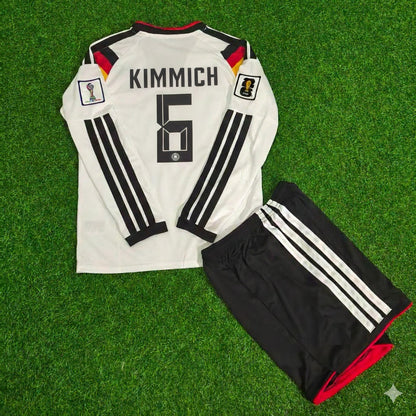 Joshua Kimmich 6- Germany 2026 World Cup Kids Long Sleeve Home Football Jersey Kit