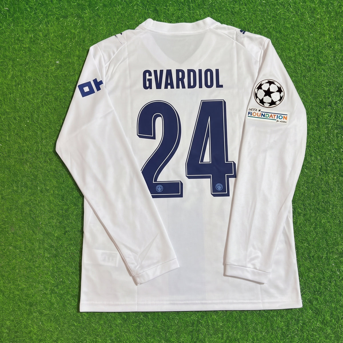 Joska Gvardiol #24 Manchester City 2026-27 Third New Season Long Sleeve Champions League Patch Jersey Trikot Maillot Soccer Shirt