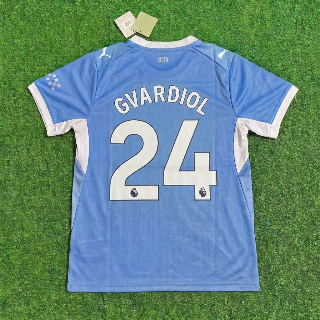 Josko Gvardiol Manchester City 2026-27 Home New Season Jersey Trikot Maillot Soccer Shirt
