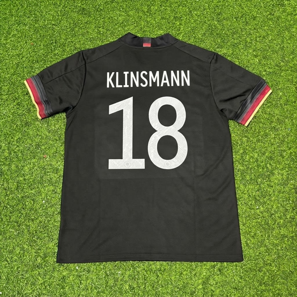 Jürgen Klinsmann #18 Germany Black Retro Football Jersey