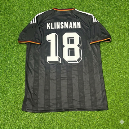 Jürgen Klinsmann 18# Germany Black Retro Vintage Football Jersey