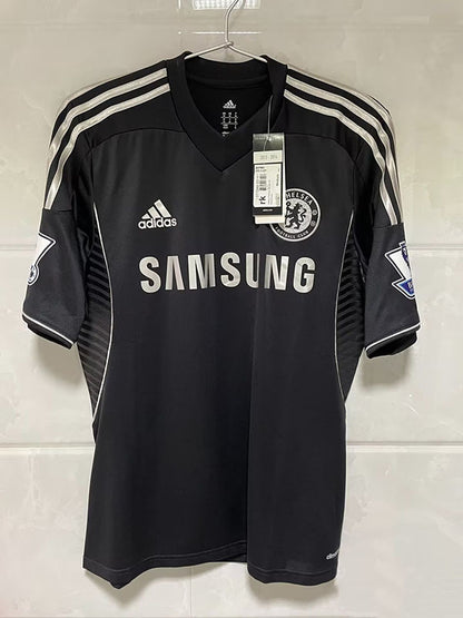 Juan Mata Chelsea 2013-14 Black Retro Football Jersey Kit