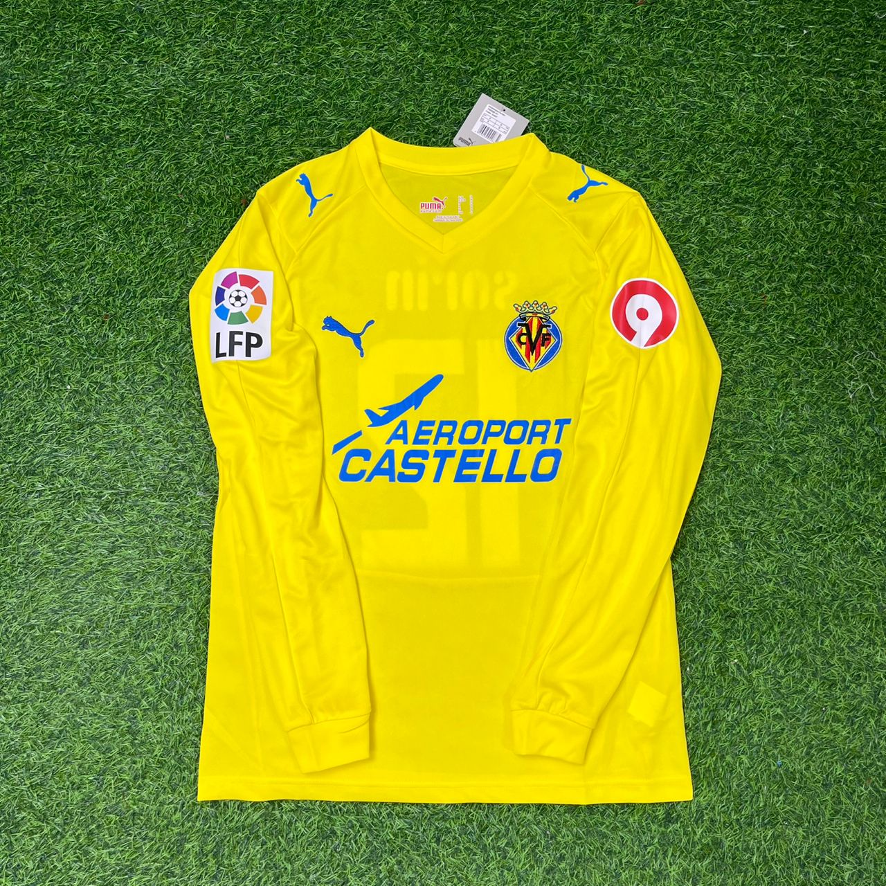Juan Pablo Sorin Villarreal 2008-2009 Long Sleeve Retro Football Jersey