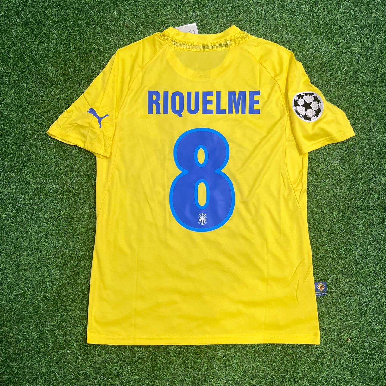 Juan Roman Riquelme 8 – Maillot rétro domicile Villarreal 2009–2010 – | Maillot | Maillot de football