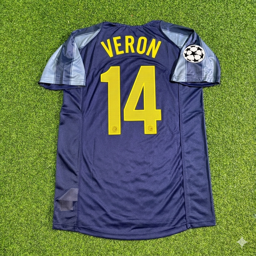 Juan Sebastián Verón #14 Inter Milan 2004-05 Retro Football Jersey Kit