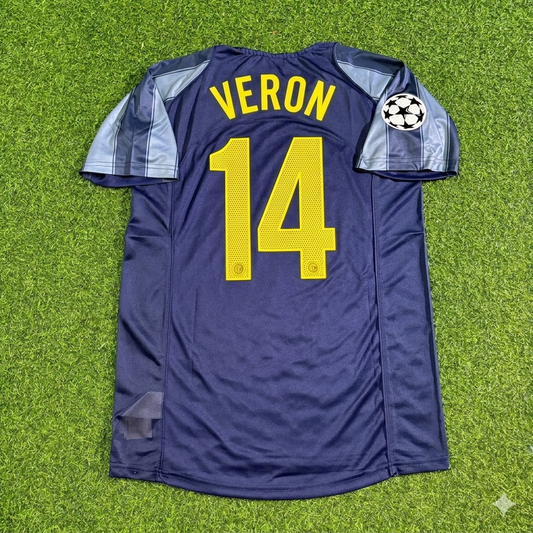 Juan Sebastián Verón #14 Inter Milan 2004-05 Retro Football Jersey Kit
