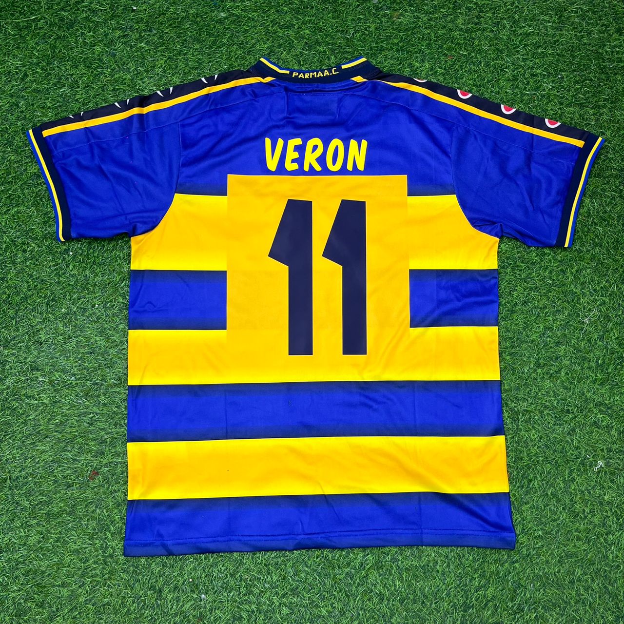 Juan Sebastián Verón Parma Calcio 1998-1999 Retro Football Jersey