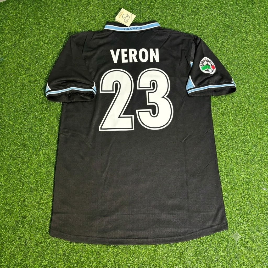 Juan Sebastian Veron Lazio 1998/2000 Black Retro Football Jersey