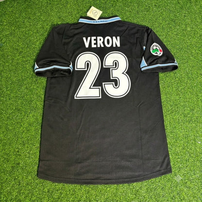 Juan Sebastian Veron Lazio 1998/2000 Black Retro Football Jersey