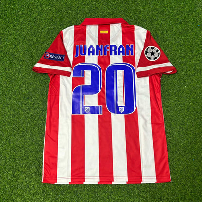Juanfran Atlético Madrid 2013-2014 Home Retro Football Jersey