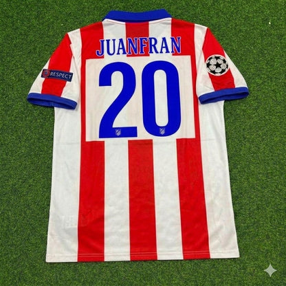 Juanfran 20- Atlético Madrid 2014 Champions League Final Retro Football Jersey