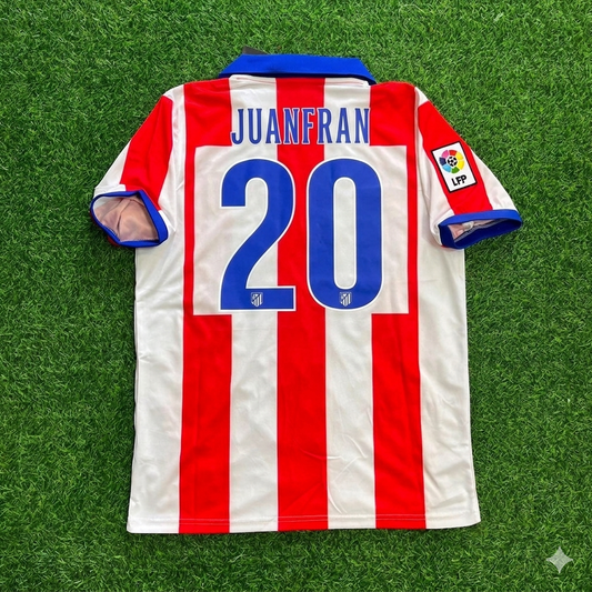 Juanfran 20 Atlético Madrid Home 2014/15 Retro Kit Trikot Jersey Maillot Soccer Shirt