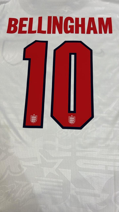 Jude Bellingham #10 England 2026 World Cup Home White Football Jersey