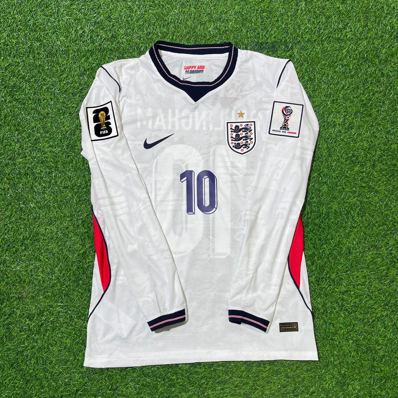 Jude Bellingham 10 England 2026 World Cup Long Sleeve Football Jersey Kit