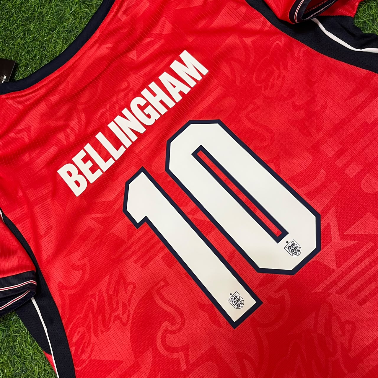 Jude Bellingham #10 England 2026 World Cup Away Red Football Jersey