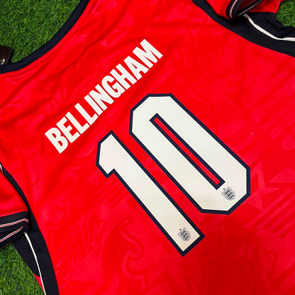Jude Bellingham #10 England 2026 World Cup Away Red Football Jersey
