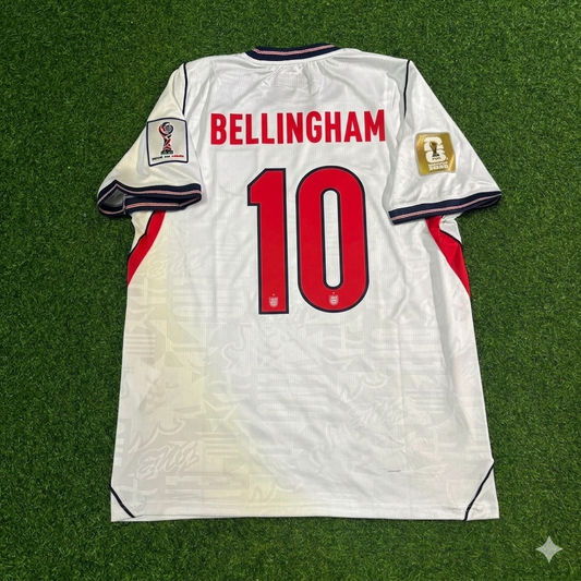 Jude Bellingham #10 England 2026 World Cup Home White Football Jersey