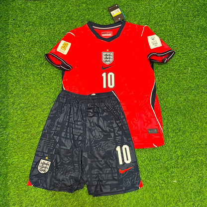 Maillot de football rouge extérieur Coupe du Monde 2026 Angleterre #10 Jude Bellingham