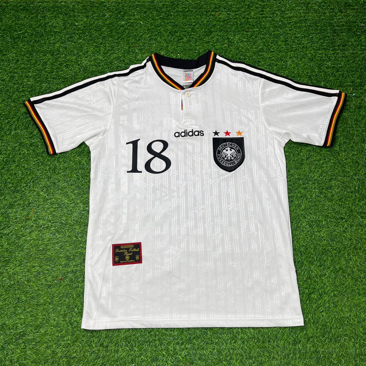 Jürgen Klinsmann Deutschland EM 1996 Finale Heim Retro Fußballtrikot Set