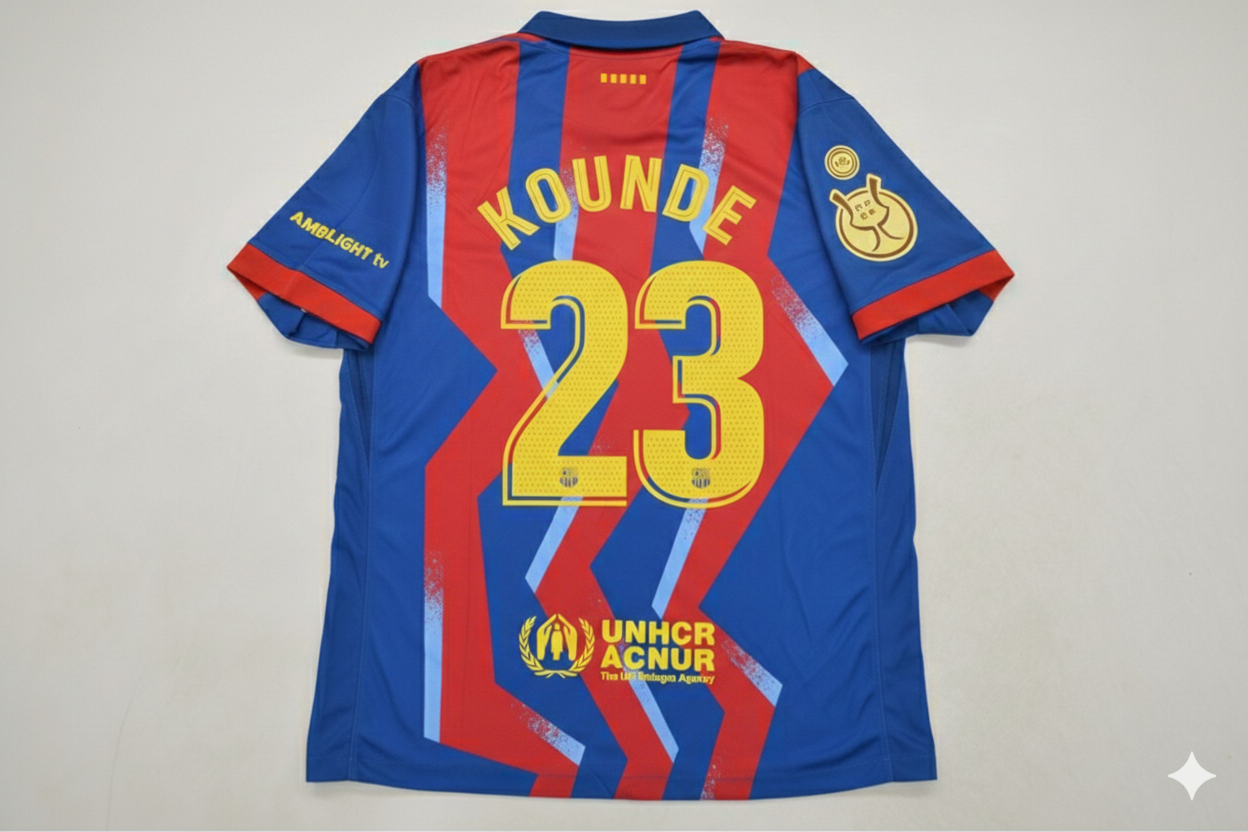 Jules Kounde 23- Barcelona Supercopa de España 2026 Jersey Trikot Maillot