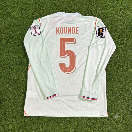 Jules Kounde #5 France 2026 World Cup Away Long Sleeve Jersey