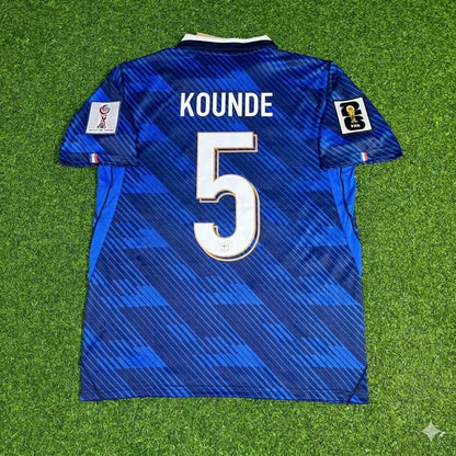 Jules Kounde 5- France Home 2026 World Cup Blue Football Jersey