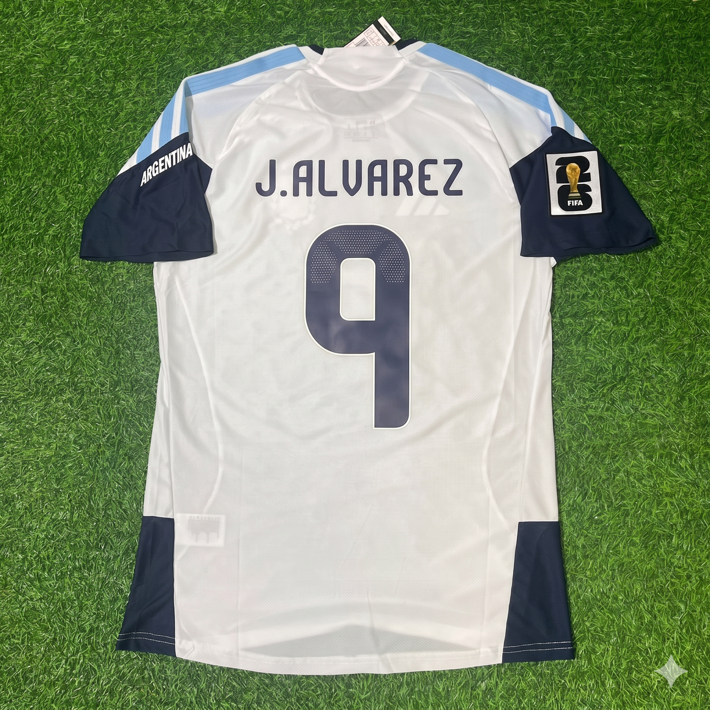 Julian Alvarez Argentina 2026 World Cup White Player Version New Season Football Jersey Kit