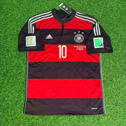 Julian Draxler Germany Deutschland 2014 World Cup Brazil Black Red Retro Jersey Trikot Soccer Shirt