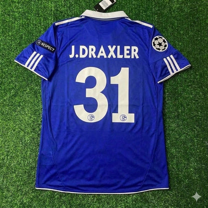 Julian Draxler 31 - Schalke 04 Season 2010- 11 Retro Champions League Football Jersey Trikot Soccer Shirt